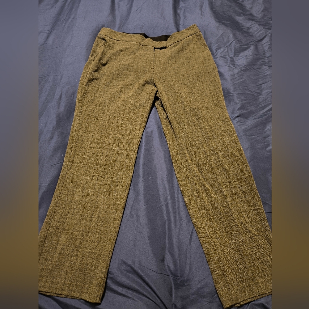 Investments Gray Trousers Structured Full-Length